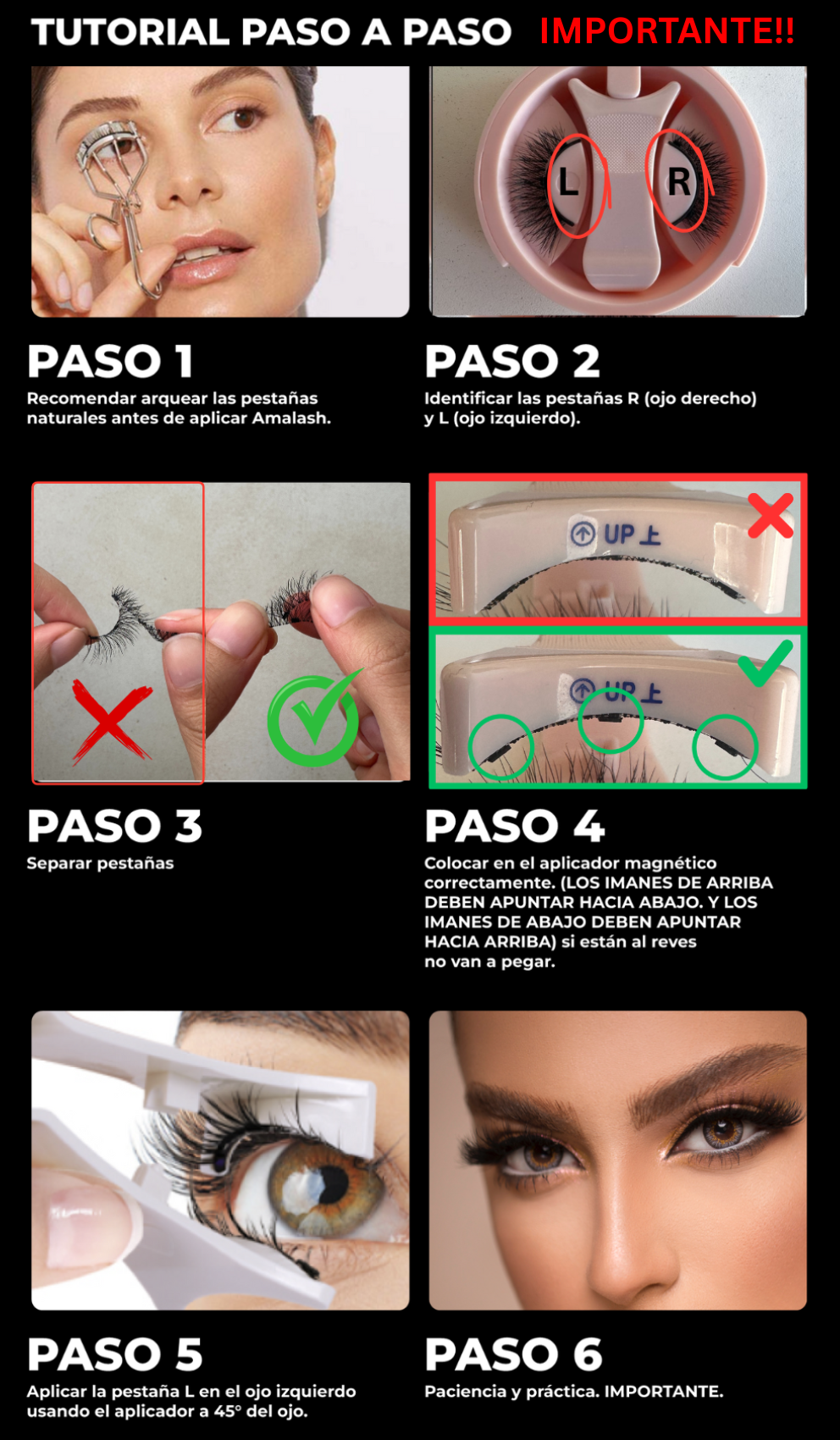 C&oacute;mo se colocan las pesta&ntilde;as magn&eacute;ticas